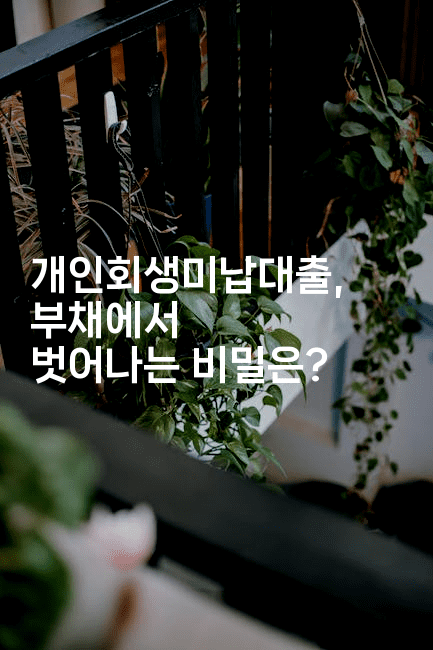 개인회생미납대출, 부채에서 벗어나는 비밀은?-언니니