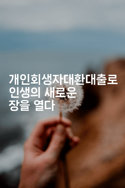 개인회생자대환대출로 인생의 새로운 장을 열다-언니니