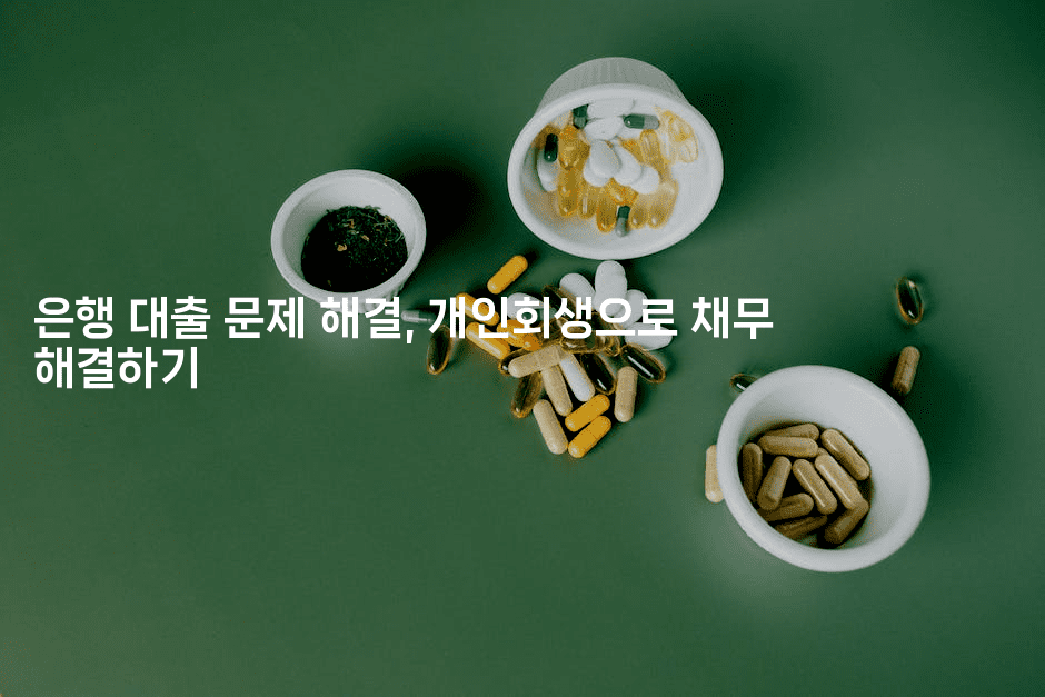 은행 대출 문제 해결, 개인회생으로 채무 해결하기-언니니