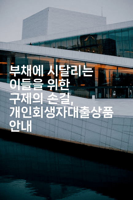 부채에 시달리는 이들을 위한 구제의 손길, 개인회생자대출상품 안내-언니니