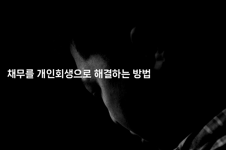 채무를 개인회생으로 해결하는 방법-언니니