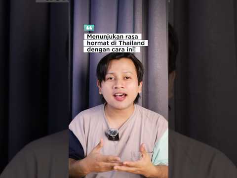 Bukan salim atau membungkuk untuk memberikan rasa hormat di Thailand!? #thailand #explorethailand